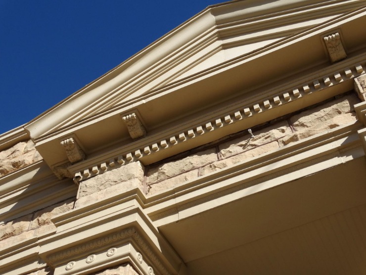 historic bank entrance